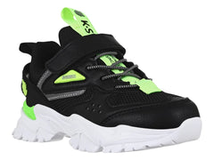 Tenis K-SWISS Ben Negro con Lima para Niño