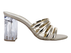 Sandalias de Tacón Dorado Roze para Mujer