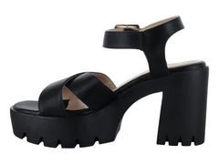 Sandalias Luna Rosa Plataforma Negro