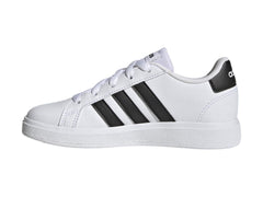 Tenis Adidas Grand Court 2.0 Blanco y Negro para Niño