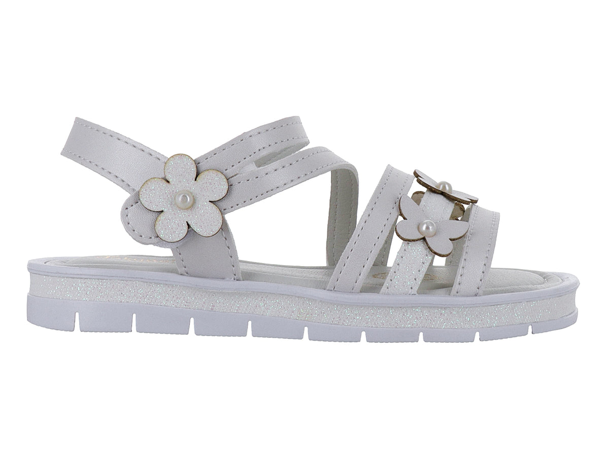 Sandalias Jakuna Blanco Perla para Niña