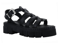 Sandalias MELI&ANA Plataforma Negro para Mujer