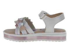 Sandalias Coqueta Color Perla para Niña