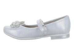 Zapatos Planos Coqueta Color Perla para Niña