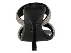 Sandalias de Tacón Steve Madden Negro y Peltre para Mujer