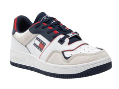 Tenis Tommy Hilfiger Tommy Jeans Deconstructed Basket Blanco para Hombre