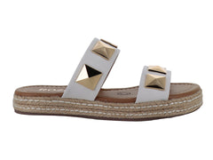 Sandalias ROZE Blancas Casual para Mujer
