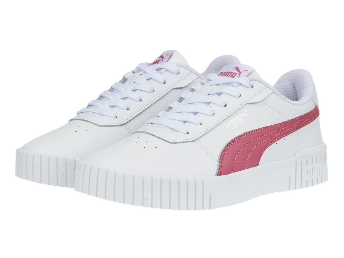 Tenis PUMA Carina 2.0 Blanco y Rosa para Mujer