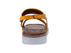 Sandalias Suave Caminar Mostaza para Mujer