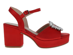 Sandalias de Plataforma Luna Rosa Rojas para Mujer