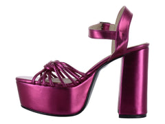 Sandalias Luna Rosa Color Bugambilia para Mujer