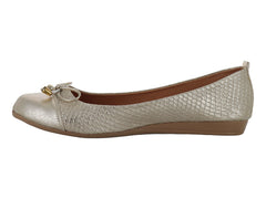 Zapatos Ballerinas Luna Rosa Color Oro para Mujer