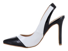 Zapatillas Stiletto OYYI Negro y Latte para Mujer
