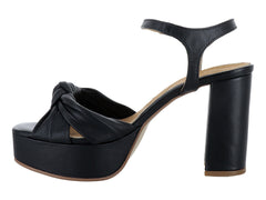 Zapatilla Casual de Tacón Alto Klein Negro para Mujer