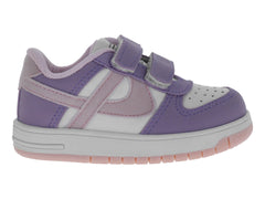 Tenis Panam Blanco y Lila para Niña