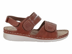 Sandalias Comfort Fit Camel para Mujer