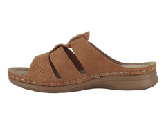 Sandalias Comfort Fit Camel para Mujer