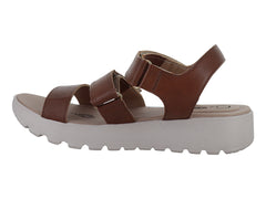 Sandalias Nomadas Napa Italiana Color Tan para Mujer