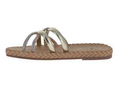 Sandalias Nomadas Color Oro para Mujer