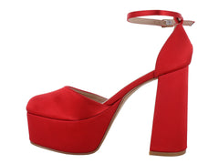 Zapatillas ROZE Nicole Rojo Shantung