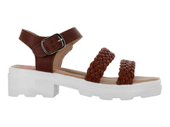 Sandalias Rilo Color Camel para Niña