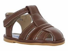 Sandalias Miniburbujas Café para Niño