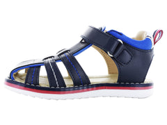 Sandalias Miniburbujas Azul Marino para Niño