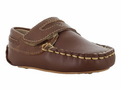 Zapatos Mocasines Miniburbujas Café para Bebé