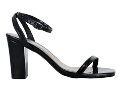 Sandalias de Tacón Charol Negro Antonie para Mujer