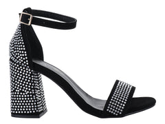 Sandalias Luna Rosa Negro para Mujer