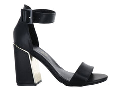 Sandalias Luna Rosa Negro para Mujer
