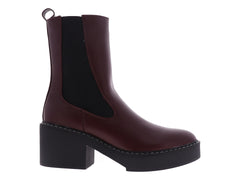 Botines Chelsea Nine West Color Vino para Mujer