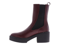 Botines Chelsea Nine West Color Vino para Mujer