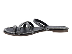 Sandalias Luna Rosa Piedra Plata para Mujer