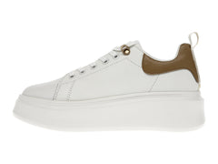 Tenis K-SWISS Alessius Platform Blanco y Dorado para Mujer