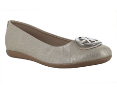 Zapatos Planos Clinton Oro para Mujer