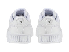 Tenis PUMA Carina 2.0 Blancos y Plata para Niña