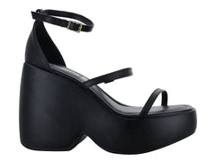 Sandalias Plataforma Moleca Negro para Mujer