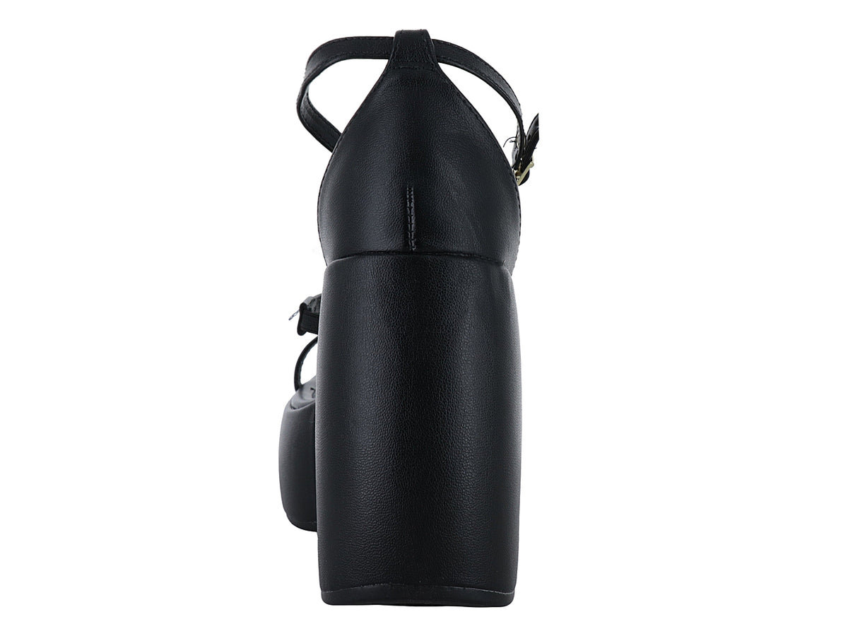 Sandalias Plataforma Moleca Negro para Mujer
