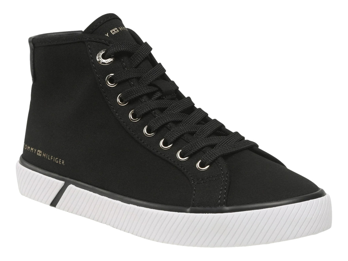 Tenis Tommy Hilfiger Essential Highcut Negro para Mujer