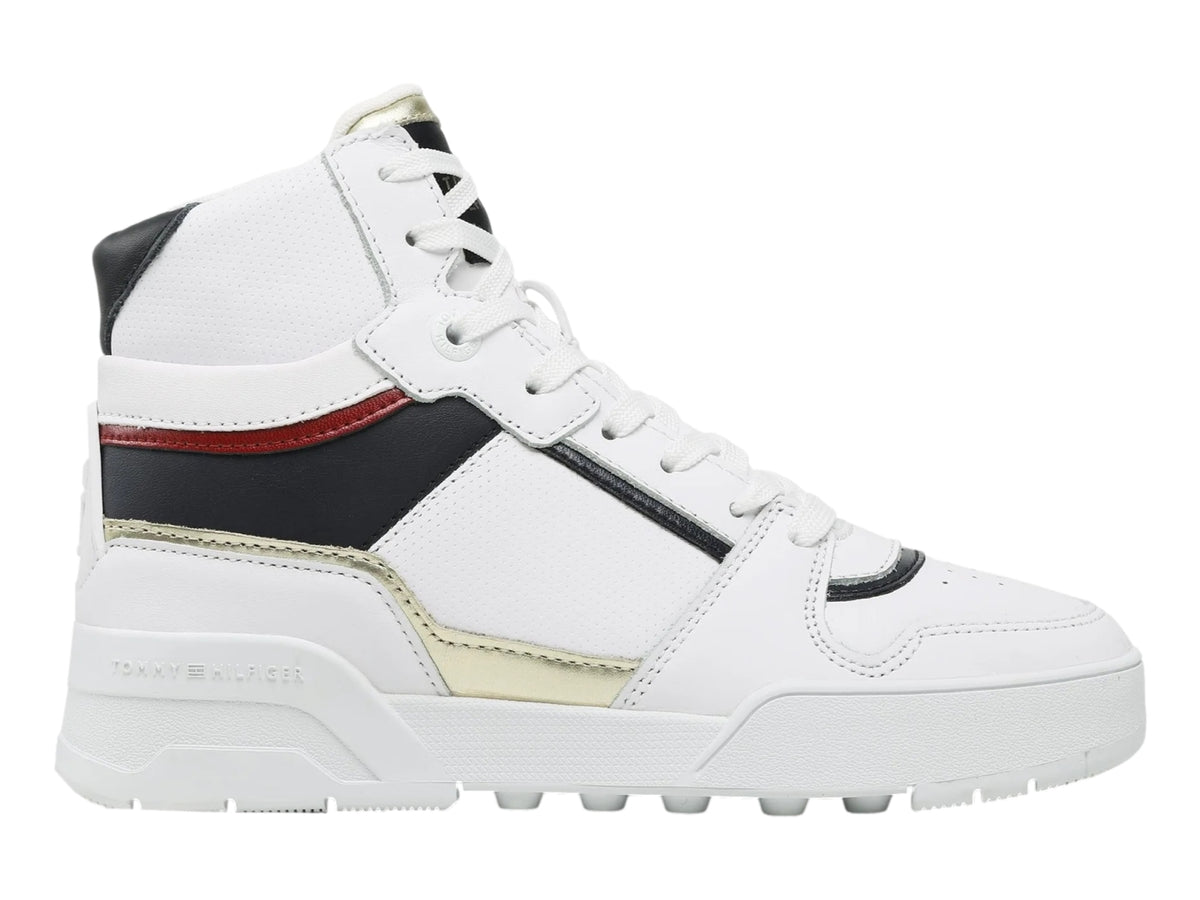 Tenis Tommy Hilfiger High Basket Sneaker W07023 Para Mujer