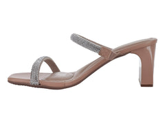 Sandalias Beira Rio Color Nude con Cristales para Mujer
