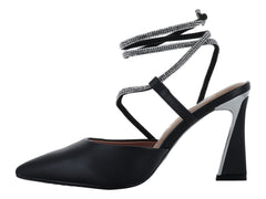 Zapatos de Tacón Vizzano Negros con Cristales para Mujer