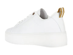 K-SWISS Tenis Trinity Platform Blanco y Dorado para Mujer