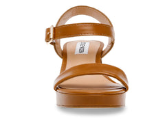 Sandalias de Plataforma Steve Madden Color Cognac para Mujer