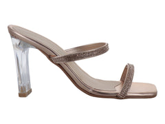Zapatillas de Fiesta Crivelli Oro Rosa para Mujer