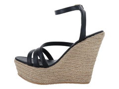Sandalias Luna Rosa Plataforma Negro para Mujer