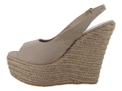 Sandalias Plataforma Luna Rosa Color Capuchino para Mujer