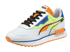 Tenis PUMA Future Rider Twofold Blanco y Verde para Niño