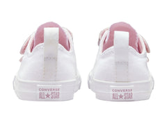 Tenis Converse Chuck Taylor All Star Blanco y Rosa para Niña